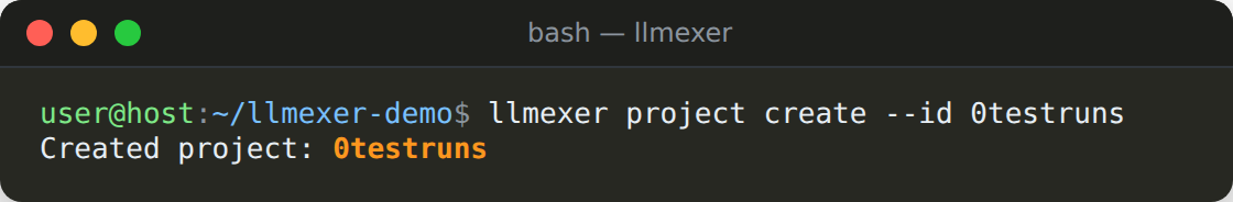 Creating a project